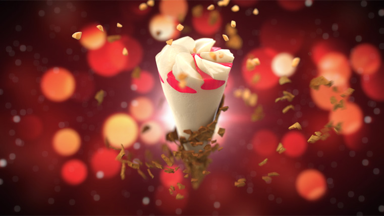 3D ice cream explode