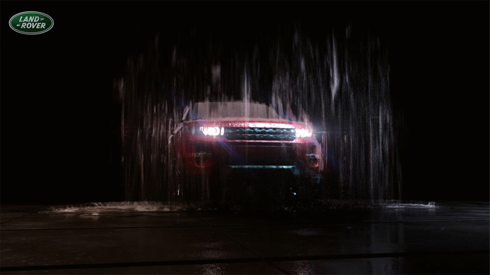 Range Rover 3D waterfall