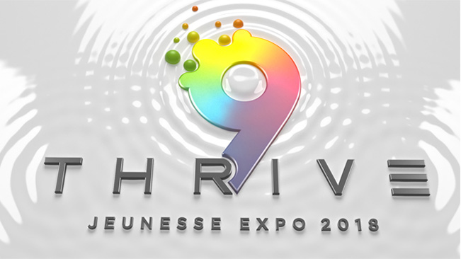 Thrive 9 Expo 3D logo animation