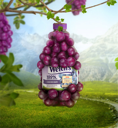 Welchs 3D Grape Poster